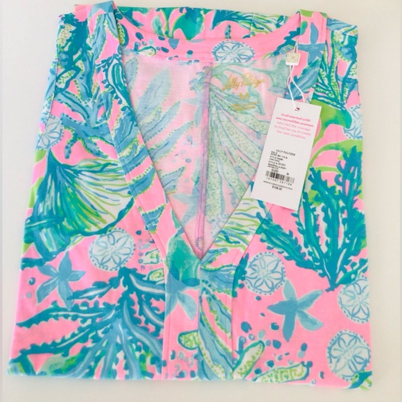 Lilly Pulitzer Amina Swing Dress Mandevilla Baby Hip Natic-NWT In Package - Picture 7 of 10